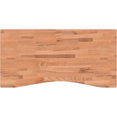Vidaxl - Schreibtischplatte 100x(45-50)x4 cm Massivholz Buche Image