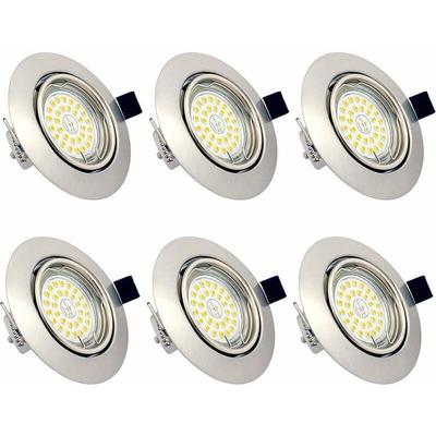 GU10 6W led Einbaustrahler ac 230V Warmweiß 3000K Deckenleuchte Lampe Einbaustrahler Wasserdicht Image