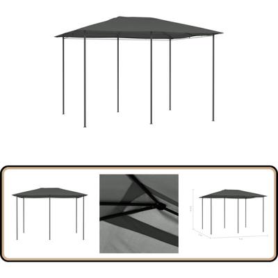 Pavillon 3x4x2,6 m Anthrazit 160 g/m² - Pavillon - Gartenzelt - Outdoorzelt - Sonnenschutz Image