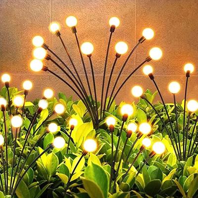 Crediri 10er-Pack LED-Solar-Gartenleuchten, Firefly-Solar-Gartenleuchten, dekorative Solarleuchten Image