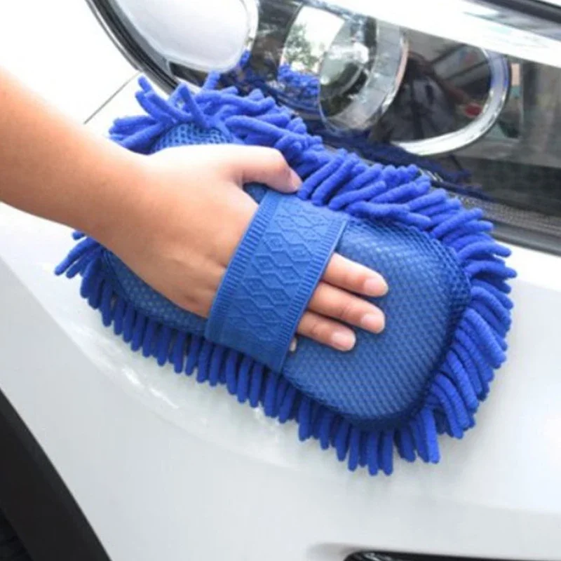 Auto Waschen Mikrofaser Chenille Auto Waschen Schwamm Pflege Waschen Pinsel Pad Waschen Handtuch Auto Handschuhe Styling Zubehör Gadget Image