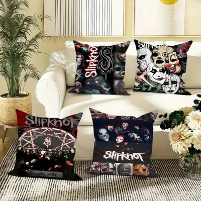 1pc Klassische Heavy Metal Rock S-Slipknots Kissen Schlafzimmer Sofa Freizeit Komfort Kissen Auto Image