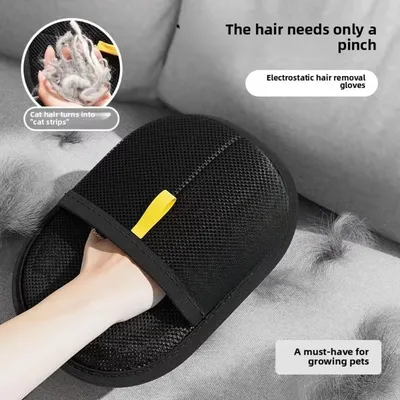 Katze Haar Reiniger Pet Handschuhe Haushalt Haarentferner Katze Hund Haarentferner Pinsel Entferner Image