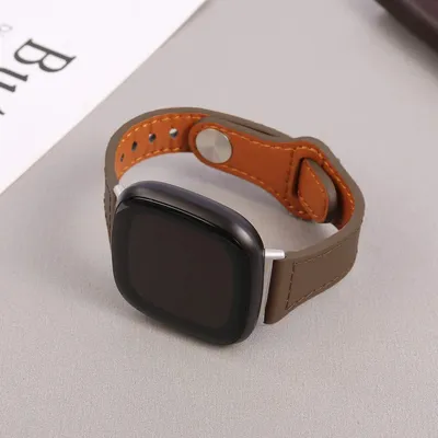 Kleine Taille Lederband für Fitbit Versa 4 Band Fitbit Versa 3 Lite Uhr Armband Armband für Fitbit Versa 4/3 Echtlederarmband