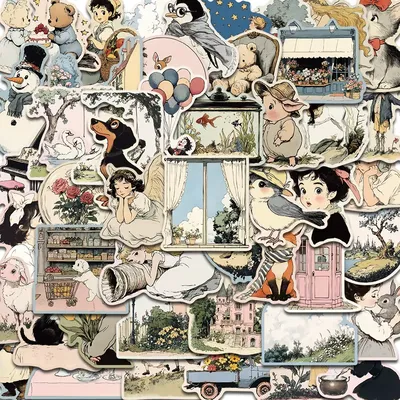50PCS Comic Welt Aufkleber Graffiti Ästhetische Lesen Laptop Gepäck Scrapbooking Aufkleber Image