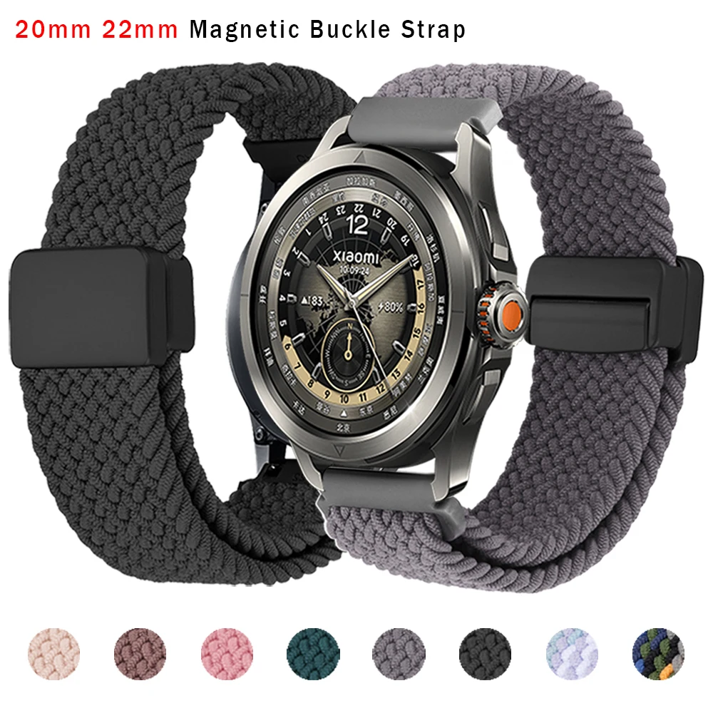 Geflochtenes Schlaufenarmband für Xiaomi Watch S4 Band für Mi Watch 2 Pro/S3 S2 46 mm S1 Aktivarmband 22 mm Nylon-Smartwatch-Zubehör Image
