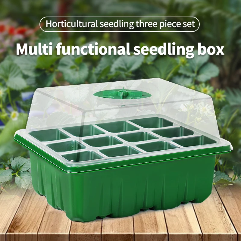 Dreiteiliges Set aus atmungsaktiven Setzlings- und Umpflanzboxen, multifunktionaler Garten-Pflanztopf, neu Image