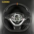 Misura Per BMW X5 X6 E70 E71 LCI 2007-2014 Volante in vera fibra di carbonio Volante sportivo in pelle di alta qualità personalizzato