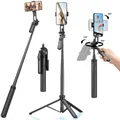 Supporto per treppiede per selfie stick wireless con telecomando Bastone per selfie treppiede