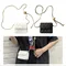 Femmes Mini ceinture sac polyvalent matelassé bandoulière sac à main à la mode sacoche fronde sac à