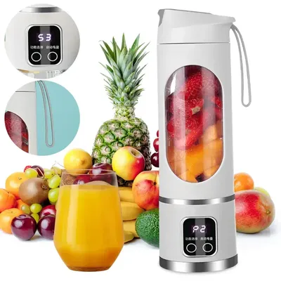 450ml Electric Juicer Cup 8 Blade Head 3 Gears Portable USB Charging Multifunction Juice Maker