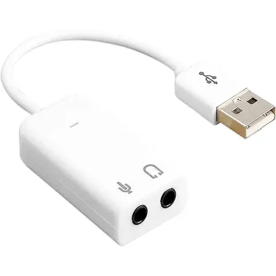 7.1 Channel External USB Sound Card with 3.5mm Jack USB Audio Adapter For Headphone and Microphone