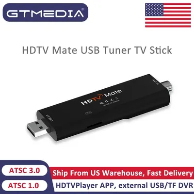 GTMEDIA HDTV Mate USB Tuner TV Stick ATSC3.0 ATSC1.0 Digital Terrestrial Signal QAM-B Works with