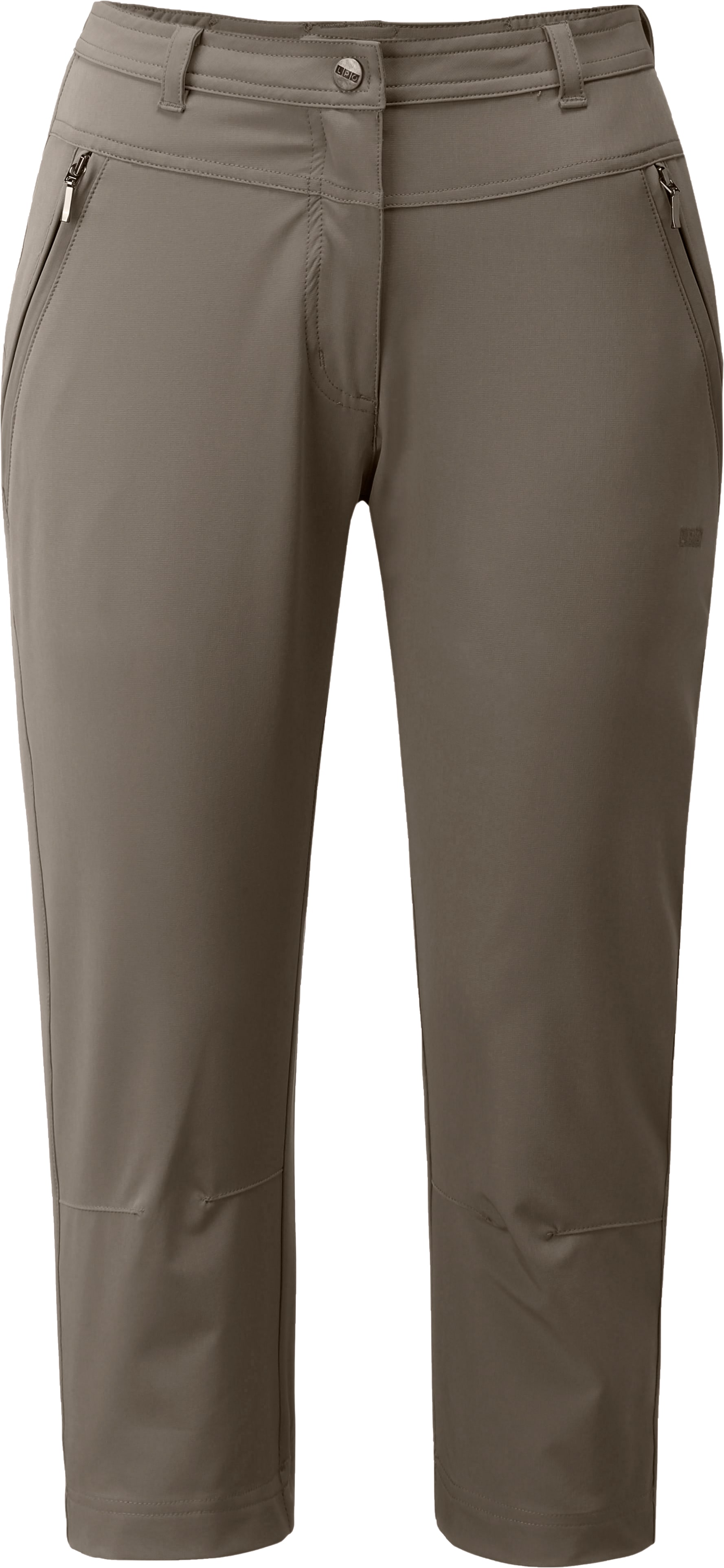 3/4-Hose DEPROC ACTIVE "KENORA PIRATE WOMEN", Damen, Gr. 48 (XL), Normalgrößen, braun, 97% Polyester; 3% Elastan, Hosen, auch in Großen Größen erhältlich