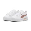 Sneaker PUMA "Mayze Glitter Sneakers Mädchen", Kinder, Gr. 34.5, rosa (weiß rose gold metallic), Obermaterial: Synthetik, Textil; Futter: Textil; Innensohle: Textil; Laufsohle: Gummi, Schuhe