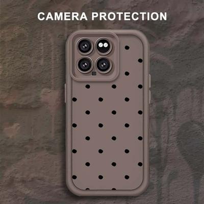TEMU Trendy Black Cartoon Case For Xiaomi Mi Series Including Models 15, 14, 13, 12, 11, 14t, 13t, 12t, 12s, 11x, 11i, And 9t Lite 5g, Made Of Tpu With A Matte . Image