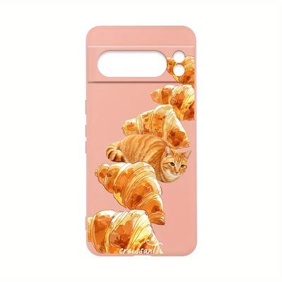 TEMU Cute Cat Popular Pattern Tpu Anti-fall Mobile Phone Case For Google8pro/8/7pro/7a/7/6pro/6a/6 Image