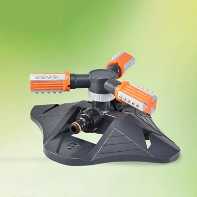 TEMU 1pc Lawn 360° Rotation, 3 Adjustable Rotating Arm Combination Sprinkler, Garden Yard Irrigation Equipment Multi-angle Large Area Coverage Garden Lawn Automatic Irrigation Roof Cooling Image