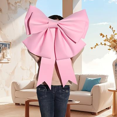 TEMU Pink Decorative Bow Set For Weddings, Christmas And Birthdays - Diy Craft Kit Image