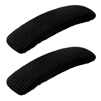 TEMU 2pcs Set Of Armrest Pads, Office Chair Arm Protectors Stretchable Suitable For Desk Chairs/swivel Chairs/computer Chairs Image