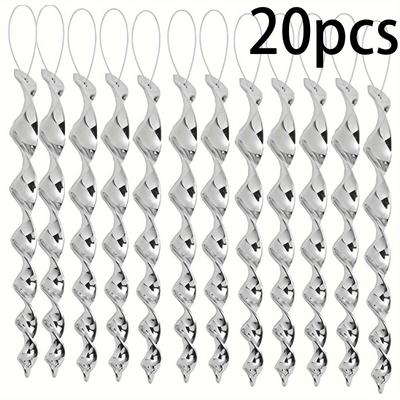 TEMU 18/20pcs Reflective Stick For Bird Repelling For Yard And Garden Decoration, Outdoor Hanging Ornament Image