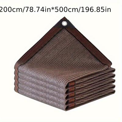 TEMU Coffee Net Outdoor Insulation Net Home Covering Balcony Roof Plant Shade Cover Suitable For Camping, Outdoor, Porch Patio, Garden, Backyard Image
