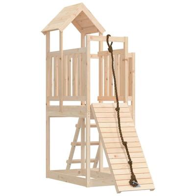 Vidaxl - Spielturm mit Kletterwand Massivholz Kiefer Image