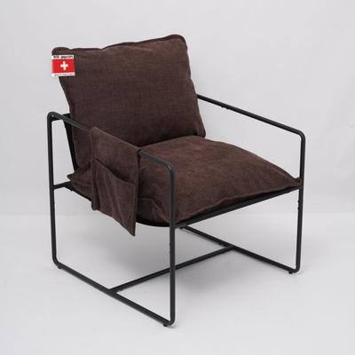 Albatros Designer Vintage Sessel Breston, hochwertiger Stoff Bezug in Braun, sehr bequem, Image