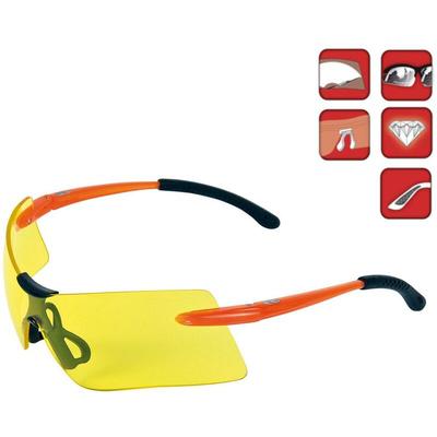 UV-Schutzbrille weiche Rutschfeste Bügel gelb - Schwarz - Cofra Image