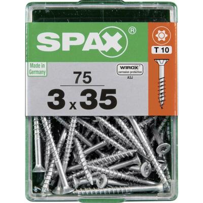 Spax - Universalschrauben 3.0 x 35 mm tx 10 - 75 Stk. Spanplattenschrauben & Holzbauschrauben Image