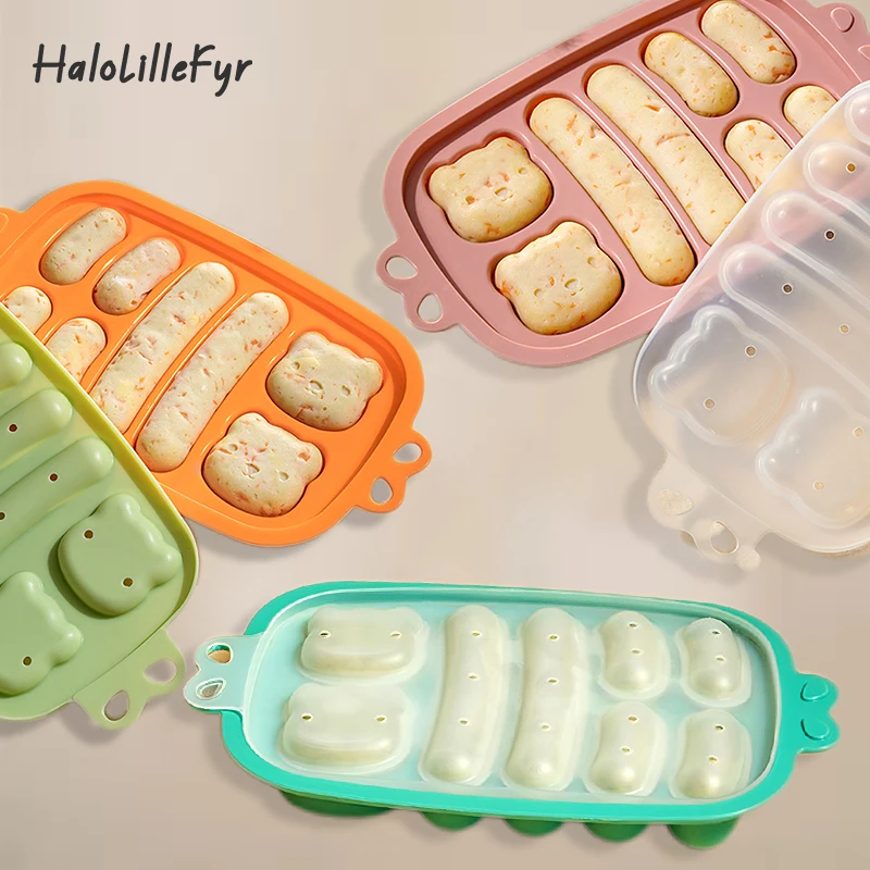 Silikon Wurst Maker Formen DIY Schinken Hot Dog, Der Form Mit Deckel Küche Haushalt Würstchen Kuchen Backen Werkzeuge Wiederverwendbare Formen Image