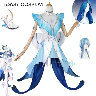 Die Shorekeeper Cosplay Spiel Wuthering Waves WuWa Die Shorekeeper Cosplay Kostüm Perücke Anime Image