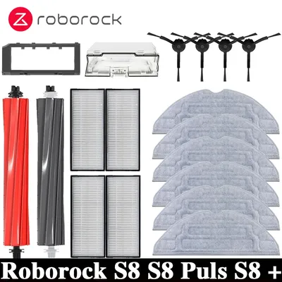 Roborock S8 / S8 Plus Roboter Staubsauger Ersatz Ersatzteile Roller Hauptseitenbürste Hepa-Filter Image