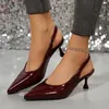Neu im Jahr 2025, Pumps, Schuhe, elegante Damen-Schuhe mit Absatz, modische Schnallenriemen,