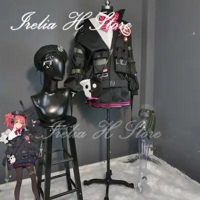 Irelia H Store Sondergröße MP7 von Girls Frontline Lynn Cosplay-Kostüm für Damen, einheitliche Image