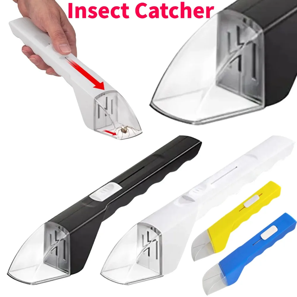 Tragbarer Insektenfänger, Push-Typ, Insektenbeobachter, kontaktloser Insekten-Spinnenfänger, Clip, Haushaltswerkzeug für Erkundung im Freien Image