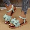 Plus Größe 36-43 Schuhe für Frauen Sommer Mode Frauen Casual Wohnungen Elastische Band Sandalen