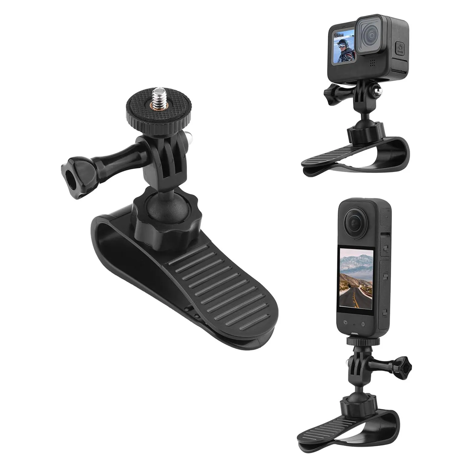 Auto-Sonnenblendenhalterung für Insta360 X4 X3 Gopro 13 12 11 10 9 8 7 DJI Osmo Pocket 3 Action 5 Pro 4 3, Auto-Halterung im Inneren Image