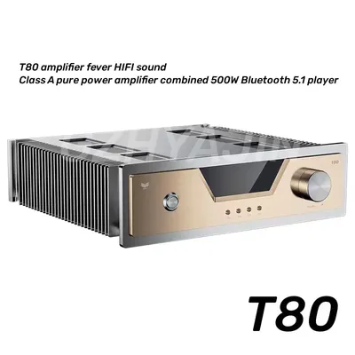 T80 Leistungsverstärker Fieber HIFI Audio Klasse A reiner Leistungsverstärker kombiniert 500W Image
