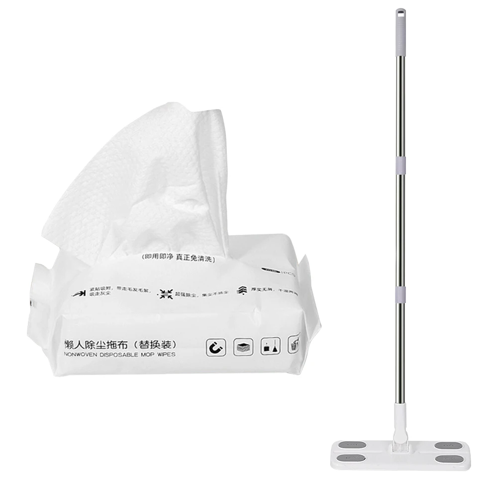 Trockene und nasse Flach mops mit 360-Grad-Drehung und Einweg-Mopppad-Boden reiniger mopp für die Boden reinigung von Hartholz laminat fliesen