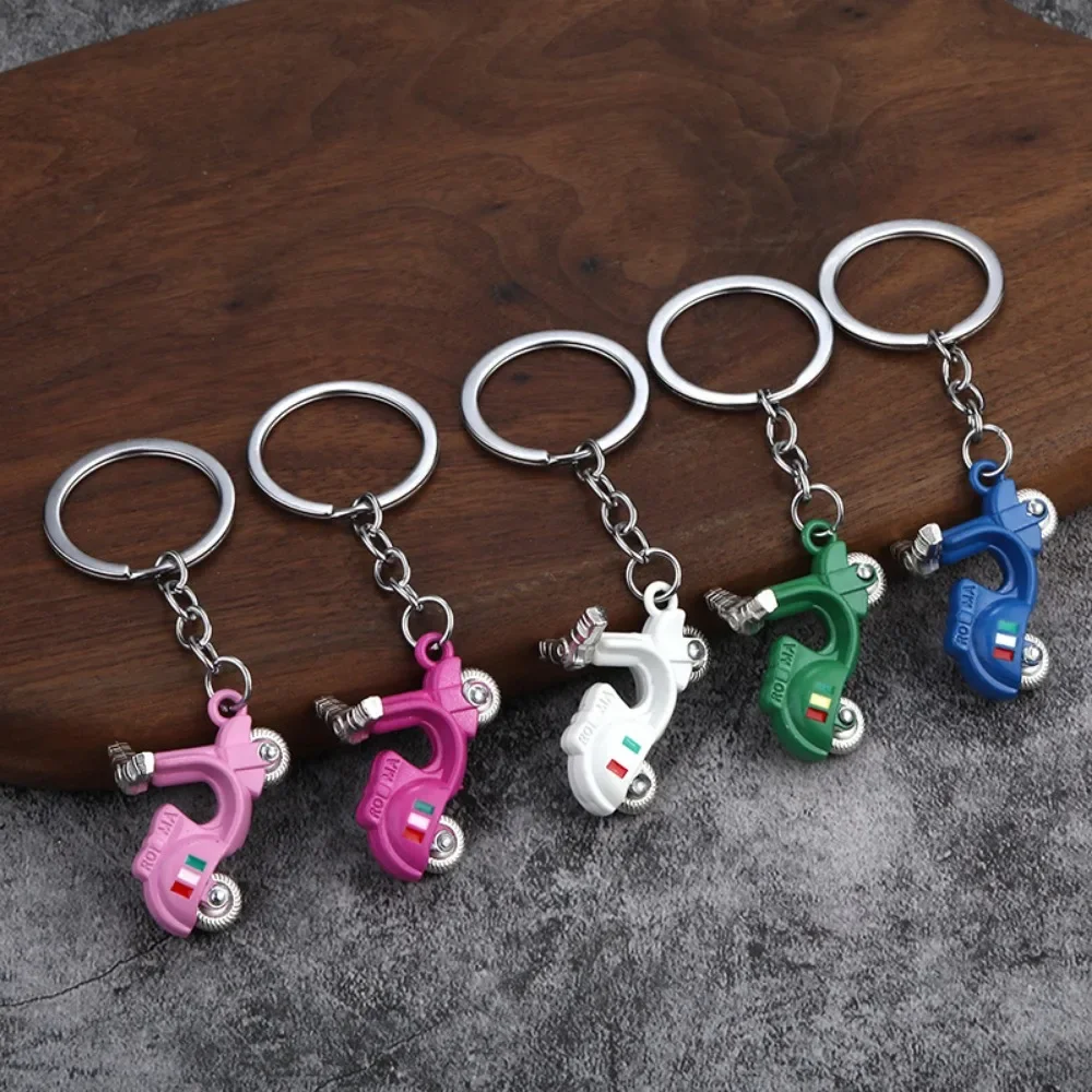 Elektrofahrzeug-Schlüsselanhänger, kreativer kleiner Moto-Schlüsselanhänger aus Metall, personalisierter elektrischer Motorrad-Auto-Schlüsselanhänger, Ring, Geschenk Image