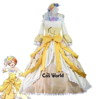 Love Live Dancing Partykleid Hoshizora Rin Outfits Anime Cosplay Kostüme anpassen Image