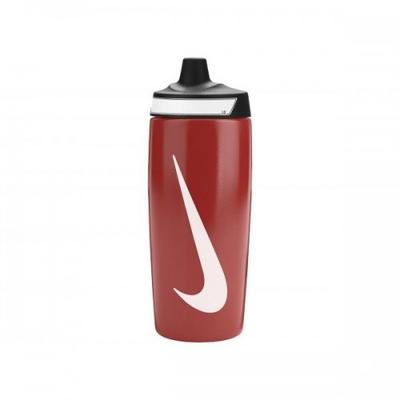 Nike - Wasserflasche "Refuel", Mit Silikon-Noppen (Universitäts-Rot/Schwarz/Weiß) Image