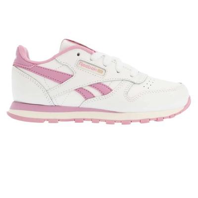 Reebok - Kinder Schuhe, Klassisch, Leder (Weiß/Pink) Image