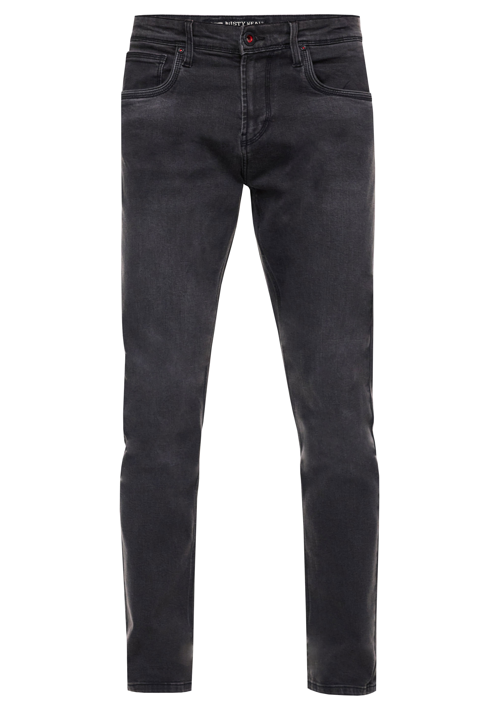 Anthrazit Used Jeans Hose "MELVIN" Slim Fit Cotton-Stretch Image
