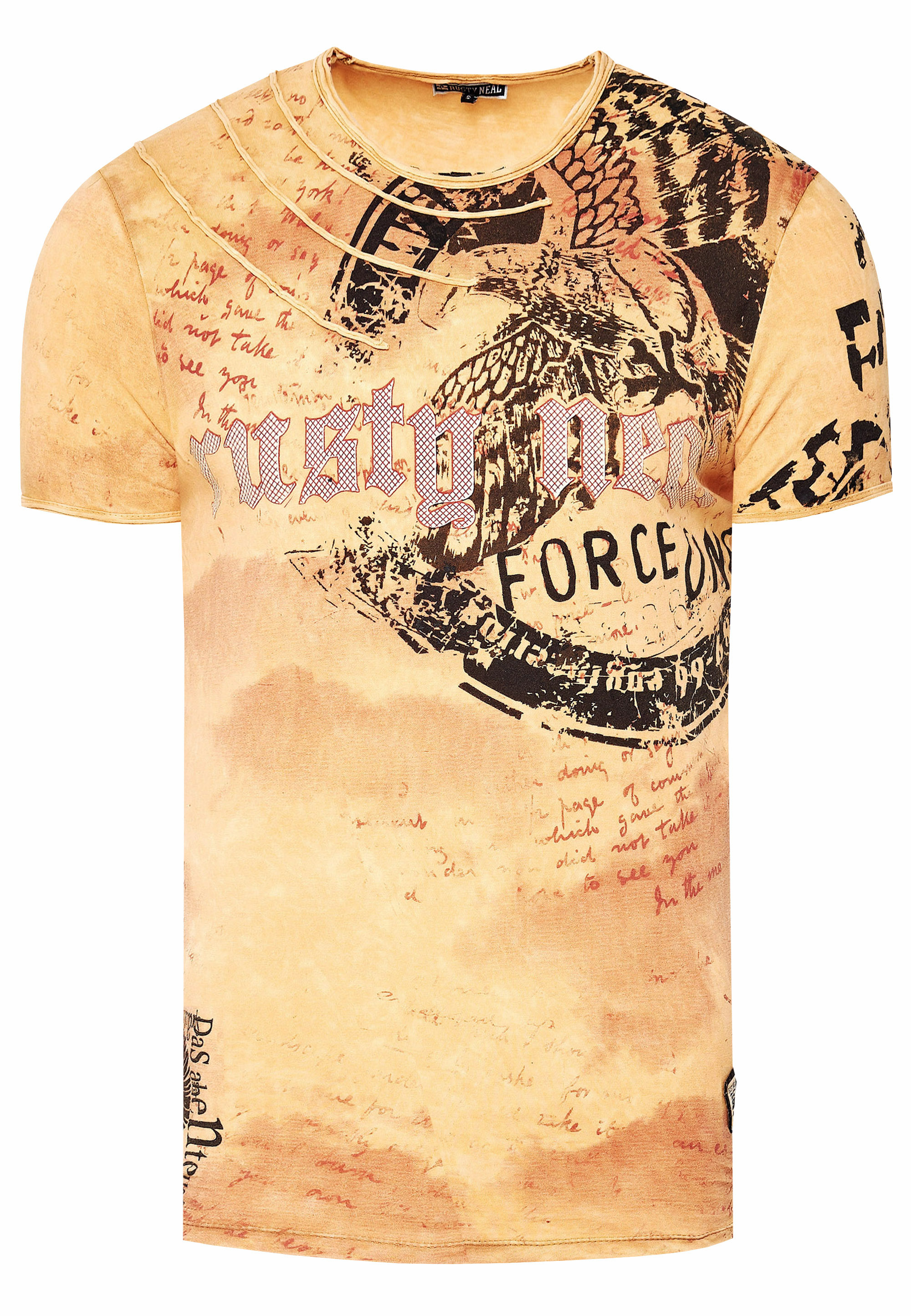 Verwaschenes T-Shirt mit Eagle-Print Image