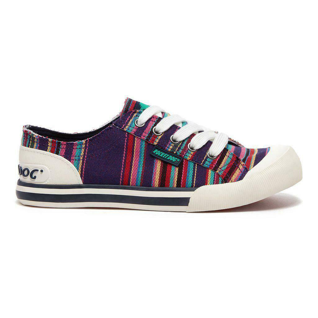 Rocket Dog Damen Jazzin Canvas Aloe Schnür-Turnschuh (Bunt)