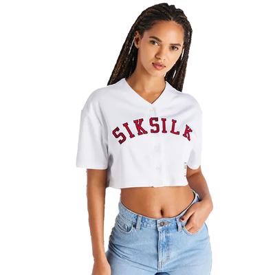 SikSilk - Trikot für Damen - Baseball (Weiß) Image