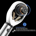Chiave dinamometrica ultrasottile da 3/8" 10-60N.m con presa magnetica per candele per manutenzione e riparazione motori di motociclette