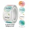 500pcs/Roll Thank You Stickers 2.5cm Cute Pink Gold Labels For Small Business Or Wedding Gift Decor